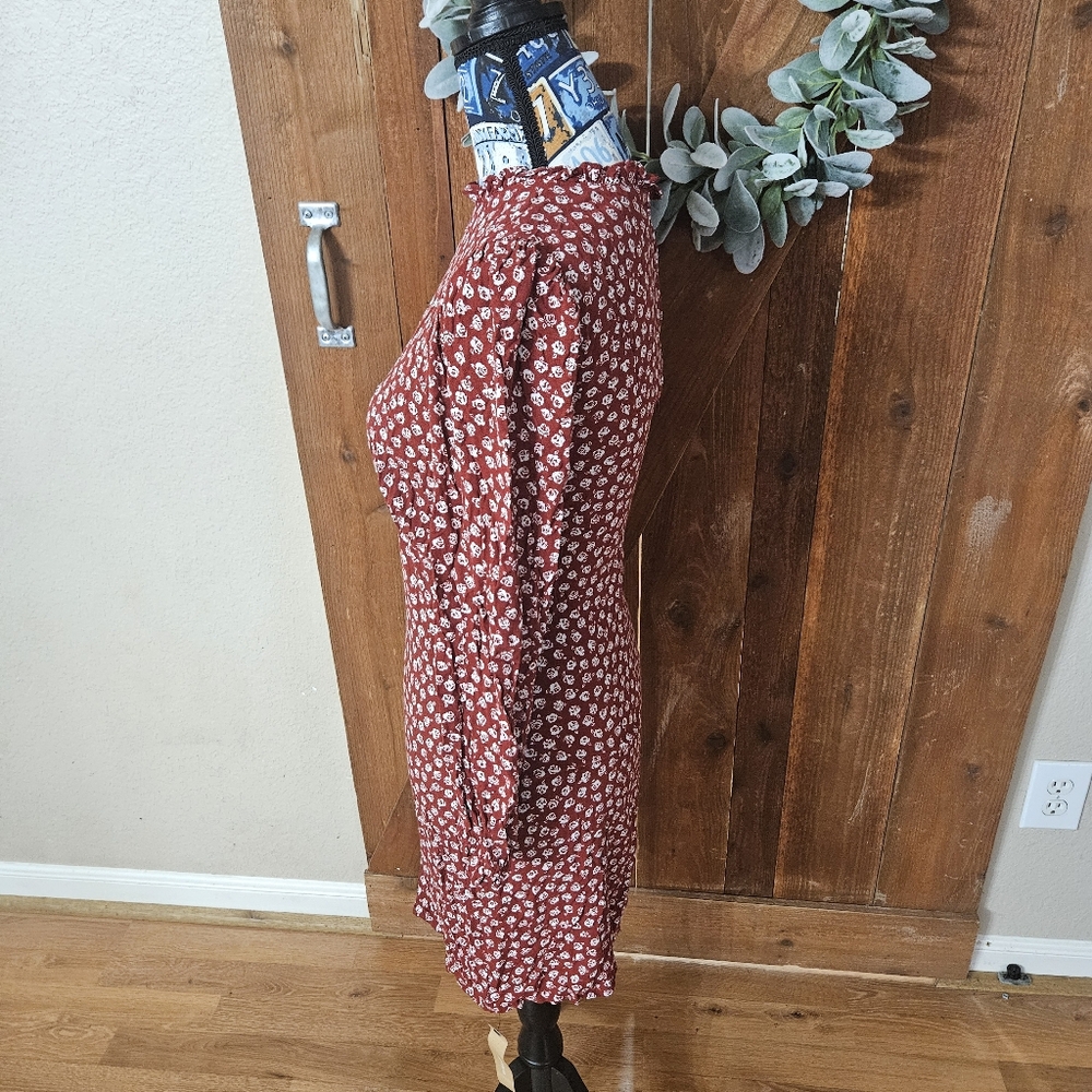 Reformation Red and White Mini Dress - Picture 3 of 12